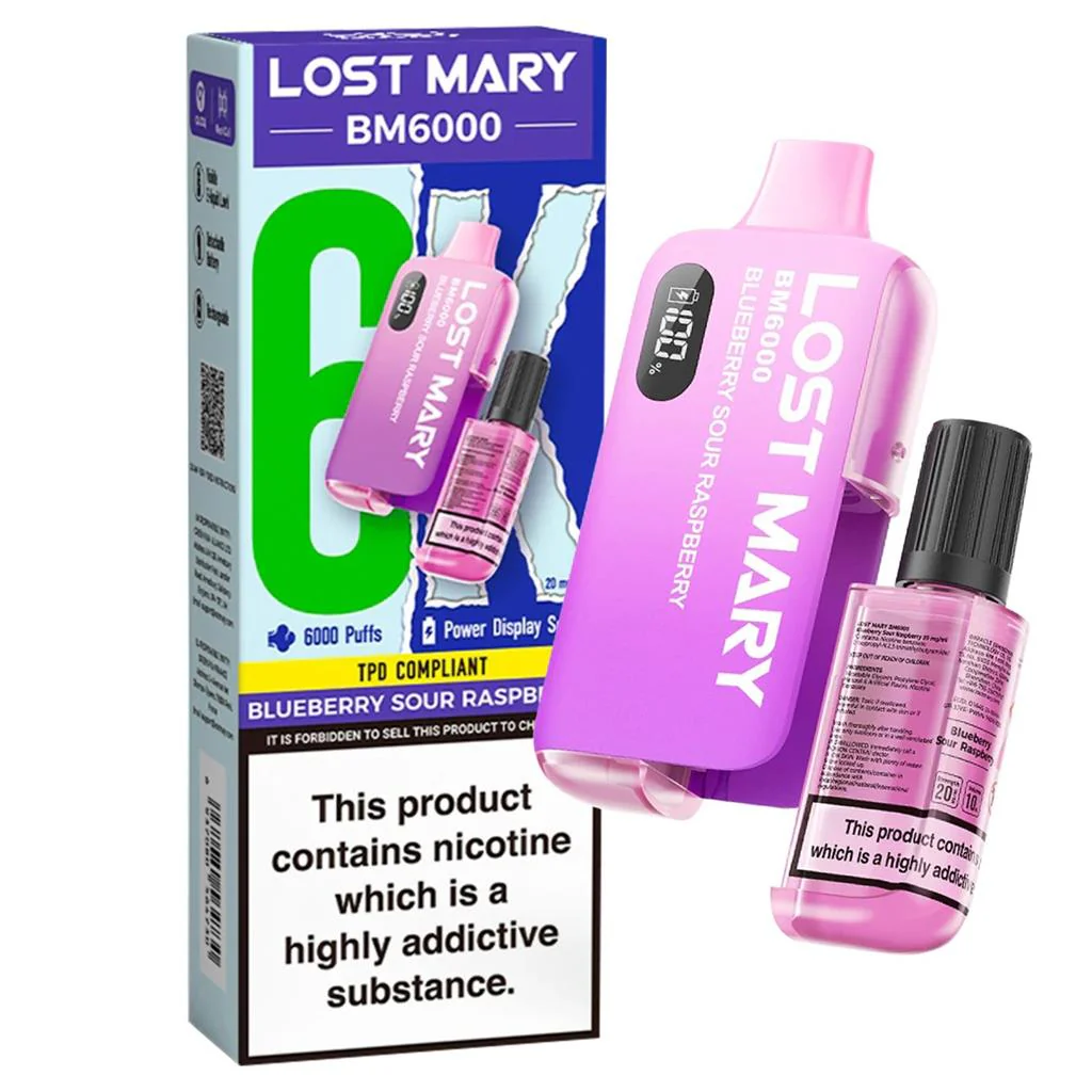 Lost Mary Blueberry Sour Raspberry (BM6000)